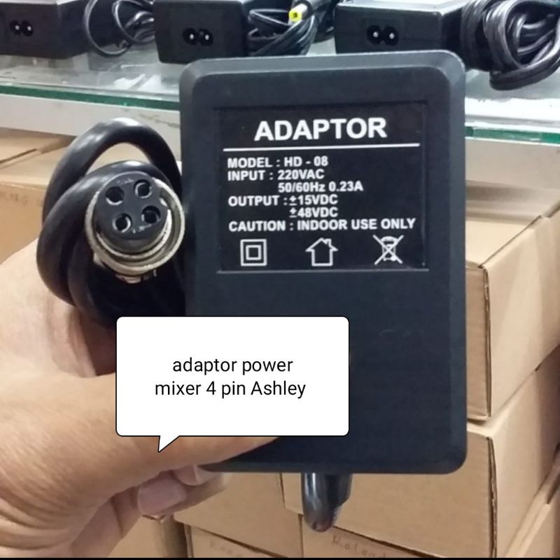 adaptor power mixer 4 pin untuk Ashley kwalitas bagus