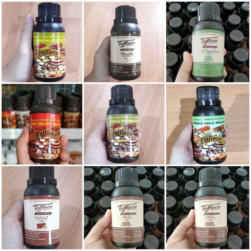 

TOFFIECO PASTA 100g PANDAN/COKLAT/RED VELVET/ ZERO BAKAR /MOCCA/VANILLA BUTTER/ BLACKFOREST/ VANILLA