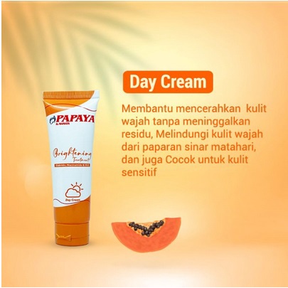 ❤ SHASYA ❤ MAMAYA Day and Night Cream (✔️BPOM) Krim siang dan malam papaya 20 gr MAMAYA Face body Wash