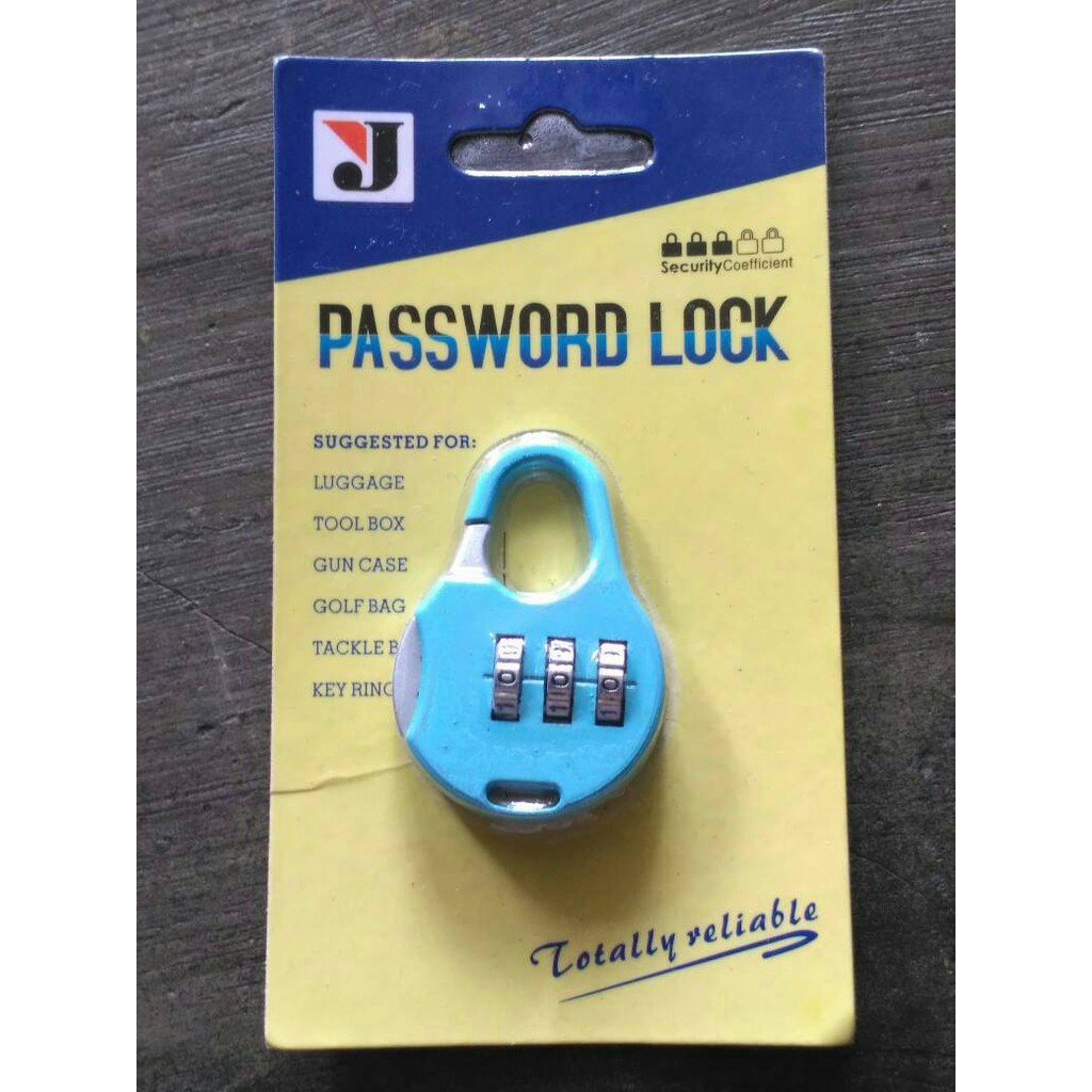 Gembok Mini Koper Kode Nomor Password Lock Bisa Ubah