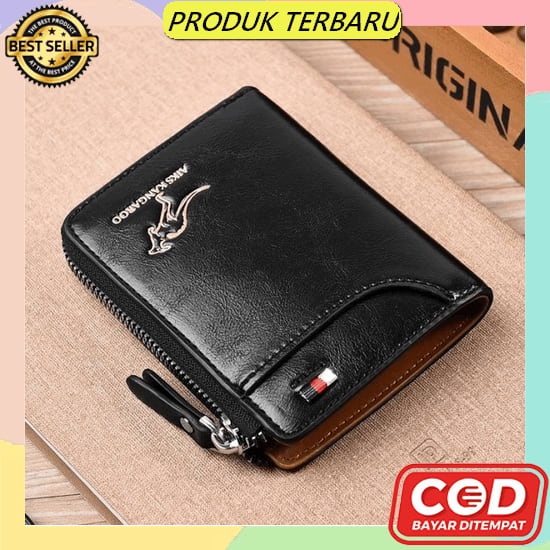 Cektokotati12 - Free Box: Dompet Lipat Pria Kulit Fashion Cowo Pendek Kartu Murah Kartu Card Cluth S