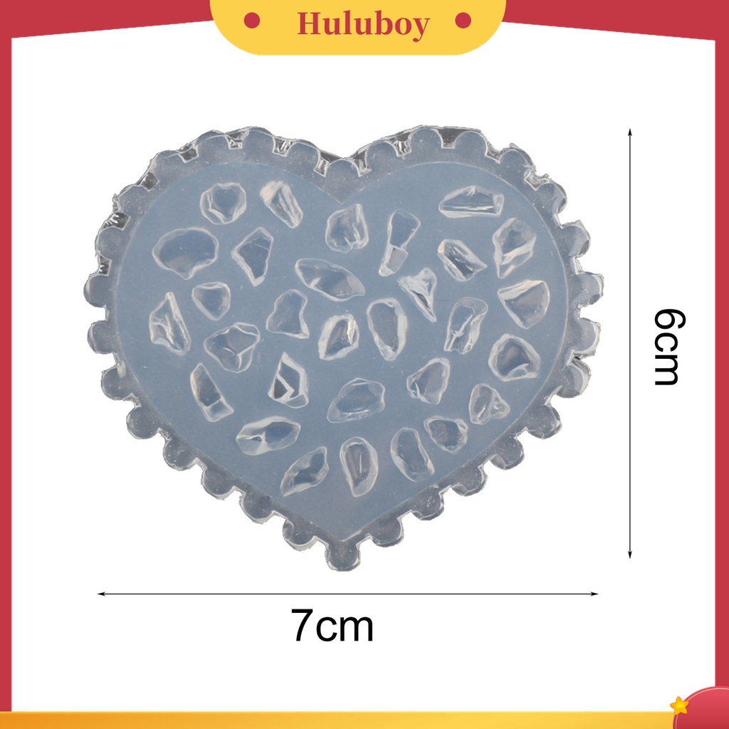 Huluboy Huluboy♡ Cetakan Silikon Bentuk Hati 3D Untuk Dekorasi Nail Art
