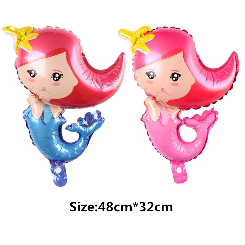 1 pc Mini Unicorn Mermaid Minnie  Mickey Kue  Cinta Balon 