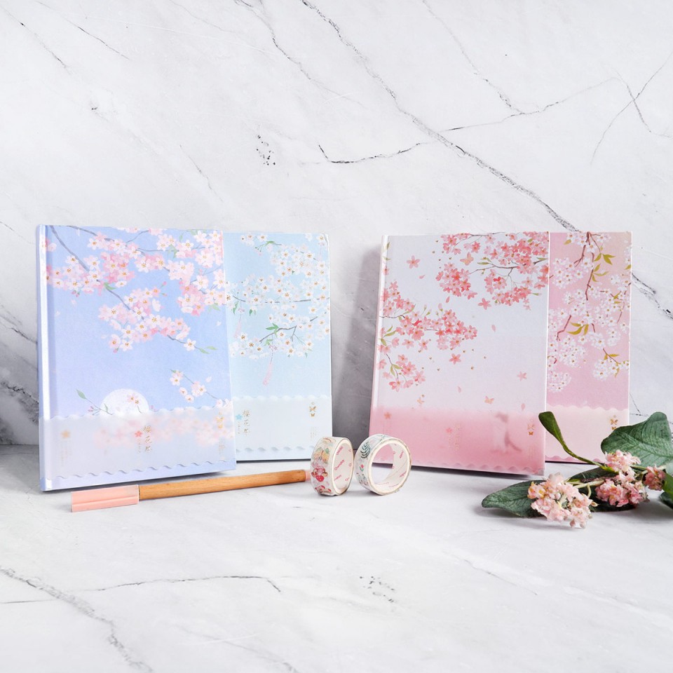 

Dear Cherry Blossom Hardcover Mixed Notebook B6 Eym House