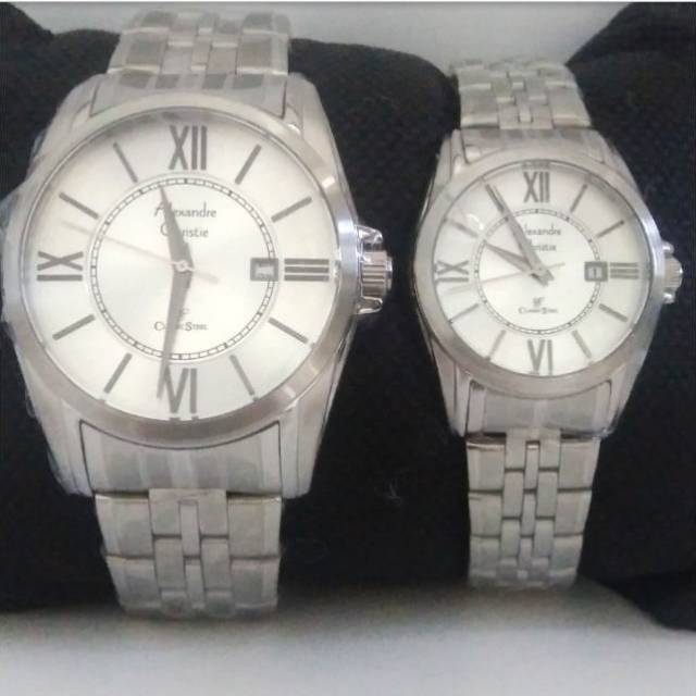 Jam Tangan Alexandre Christie Classic Steel Couple