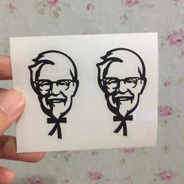 

^Paling Laris,,✣ CUTTING STICKER KFC KOLONEL SANDERS *pp*^