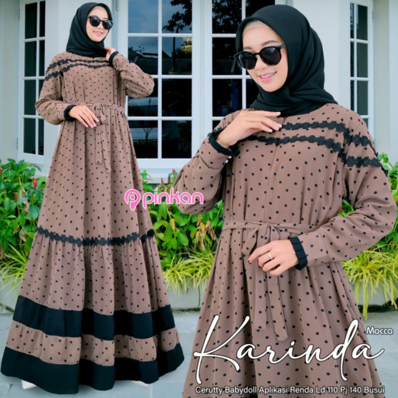 Gamis Karinda Maxy Dress Original Pinkan