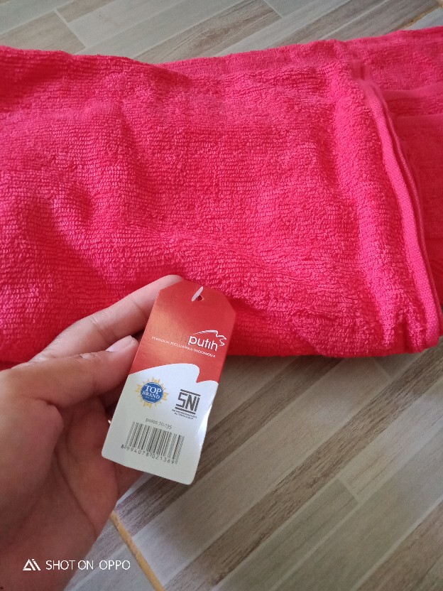 Merah Putih Nasional Handuk Katun Ukuran 70x140