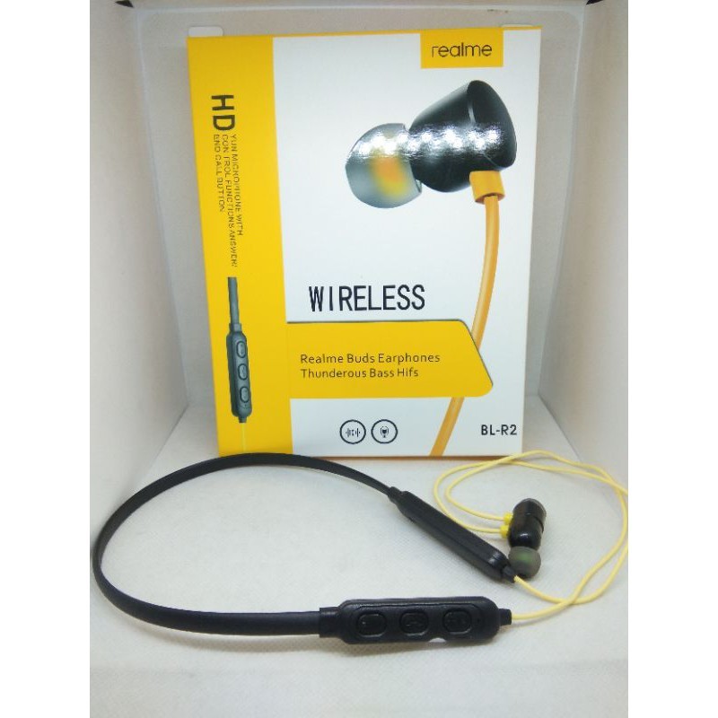 HEADSET BLUETOOTH REALME TYPE BL R2 BEST PRODUK