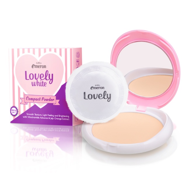 Emeron Lovely White Powder Bedak Padat, Bedak Tabur