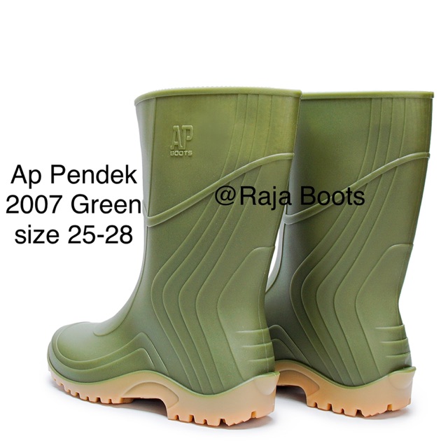 Sepatu Boot Ap Pendek Termurah 2007 Green