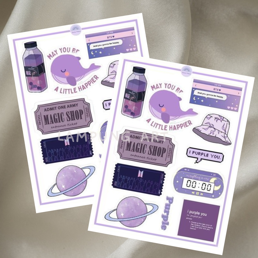 

Termurah dan Free Gift | Stiker Pack BTS