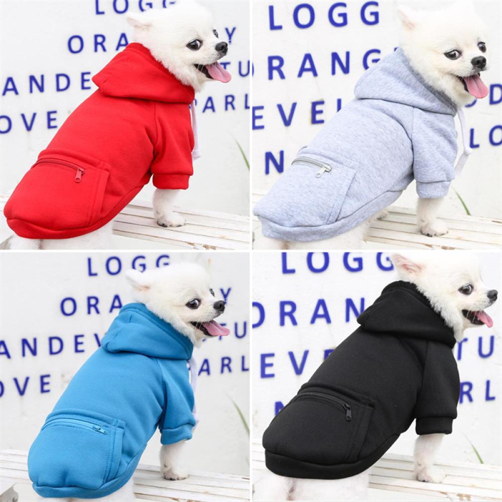 Timekey Jaket Hoodie Anjing Bahan Fleece Lembut Ukuran L-5XL Untuk Musim Gugur / Dingin P5V2