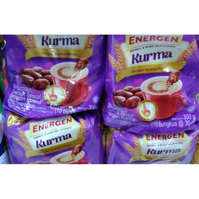 

ENERGEN SEREAL KURMA 10 × 30 GRAM / ENERGEN / KURMA / LIMITED EDITION / SEREAL / ENERGEN KURMA