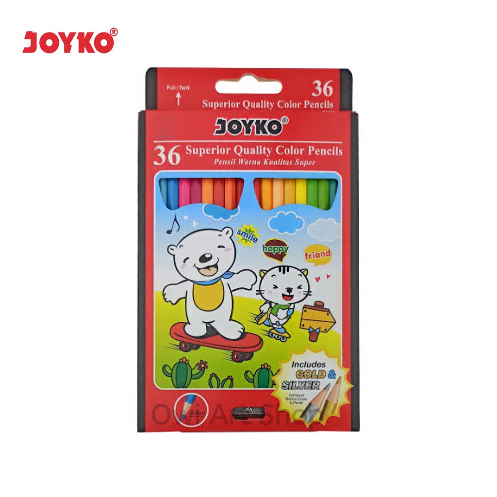 

Pensil Warna Joyko 36 Warna - Joyko Color Pencil