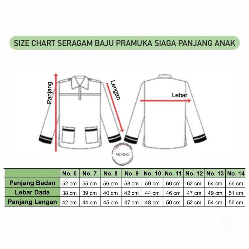 Seragam Pramuka Siaga Panjang Bahan Nagatex