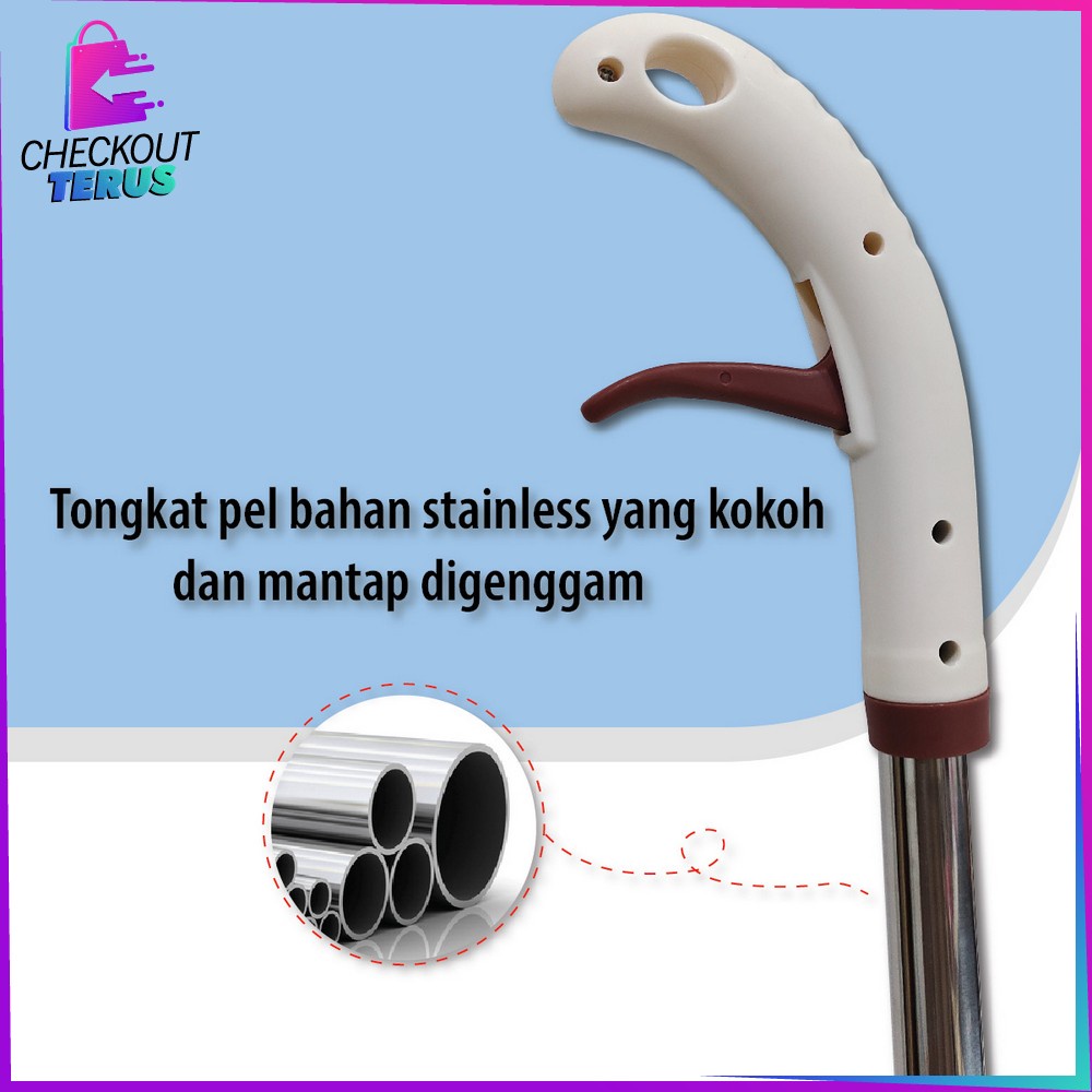 CT C525 Pel Lantai Semprot Otomatis Tanpa Ember Serbaguna Praktis  Alat Pel Lantai Automatic Water Spray Mop