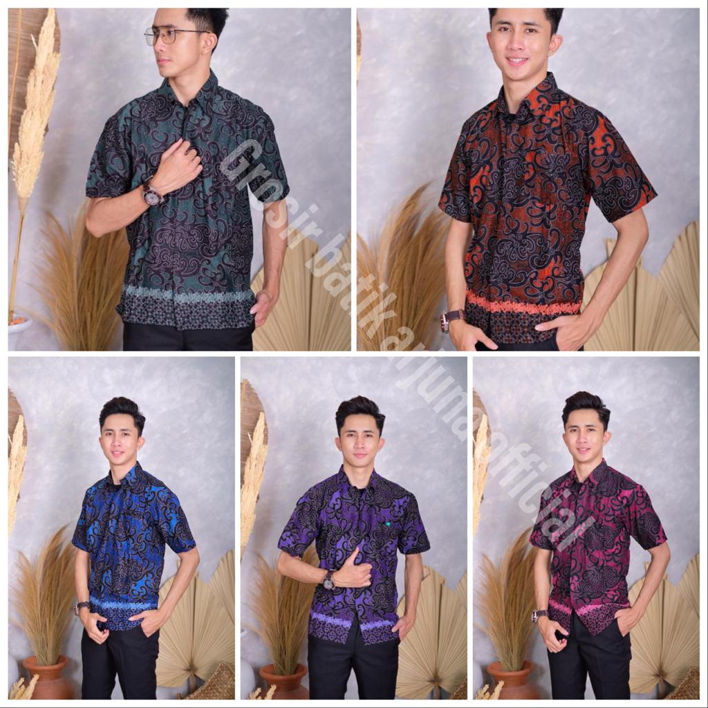 BATIK PRIA LENGAN PENDEK KATUN HALUS