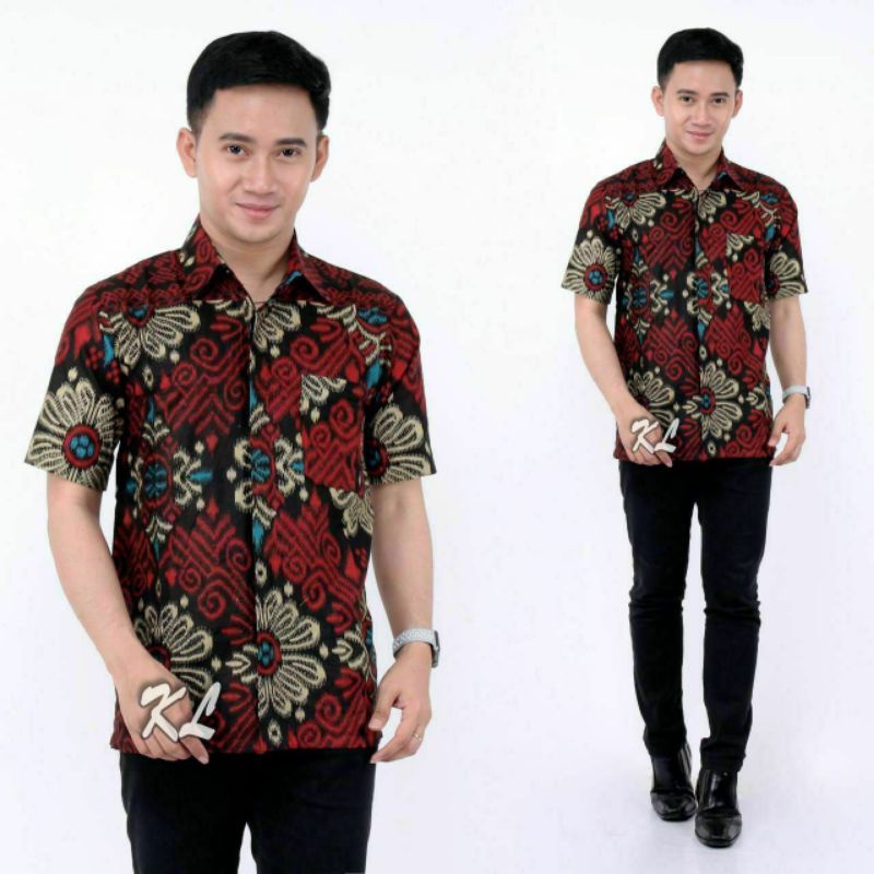 KEMEJA BATIK PRIA LENGAN PANJANG TERBARU BATIK PRIA LENGAN PENDEK KEKINIAN GROSIR BAJU BATIK PRIA MURAH, KEMEJABATIKPRIAKEKINIAN, BATIK PRIA LENGAN PANJANG (bayar  ditempat