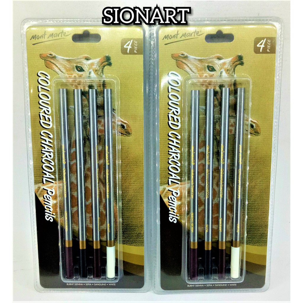 

Mont Marte Charcoal Pencils - Coloured 4pc