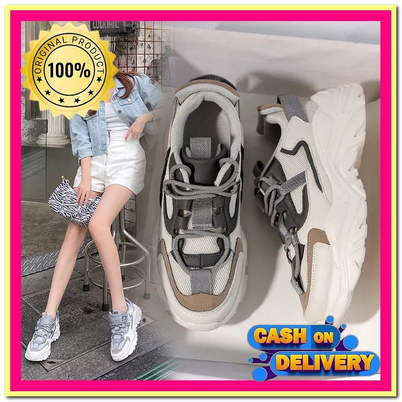 Sepatu Snaekers Wanita Import Spatu Fashion Snaeker Cewek Impor Murah Terbaru Kekinian Casual Sepatu