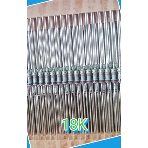 10.pcs. aneka nilai resistor Japan 1/2 wat bodi 1/4