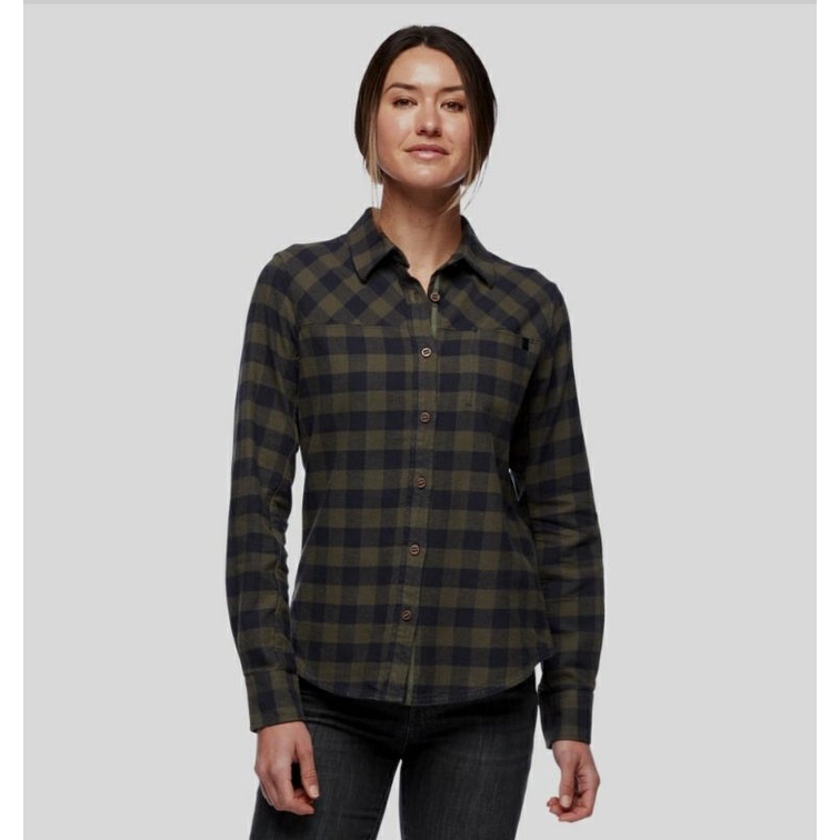 Black Diamond Women stopper Flanel Shirt Original