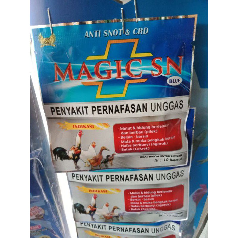 magic SN biru/magic biru/magic sn/magic sn biru/obat pernafasan ayam/obat ayam
