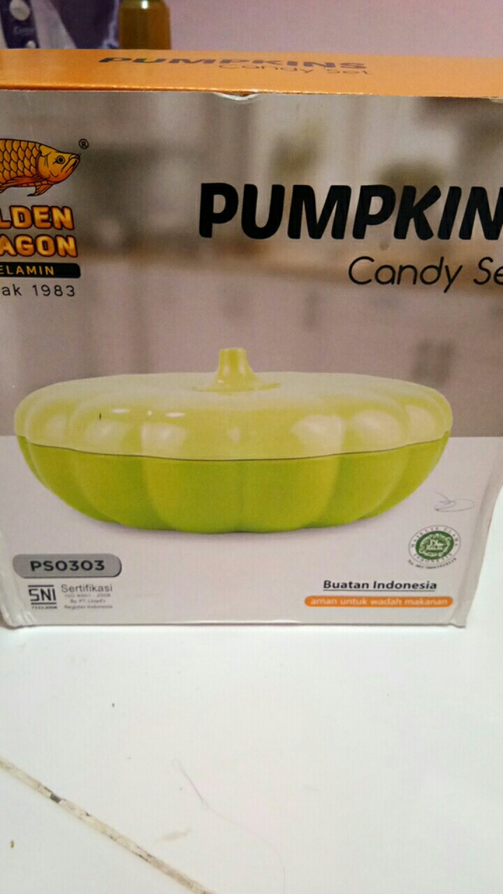 Wadah Saji Pesta Labu Ungu Pumpkins Candy Set Termurah