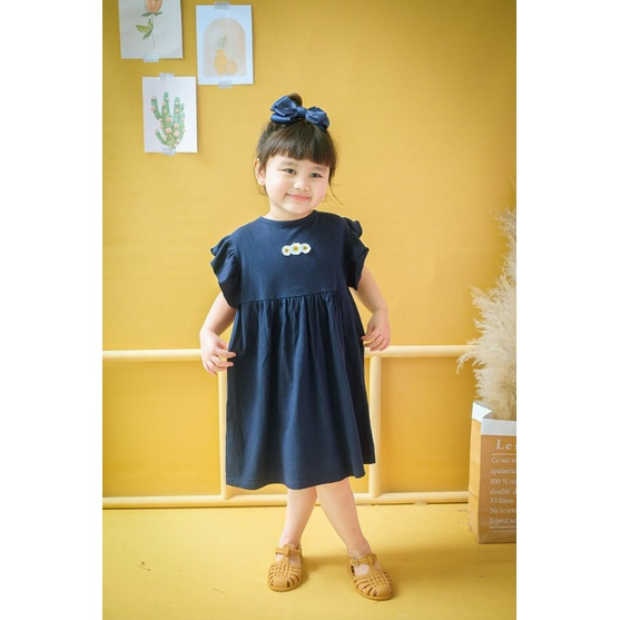 Smilee Dress Bunga 1 - 5 Tahun Dress Flower Ruffle Dress Ruffle Flower Anak Perempuan CBKS S24