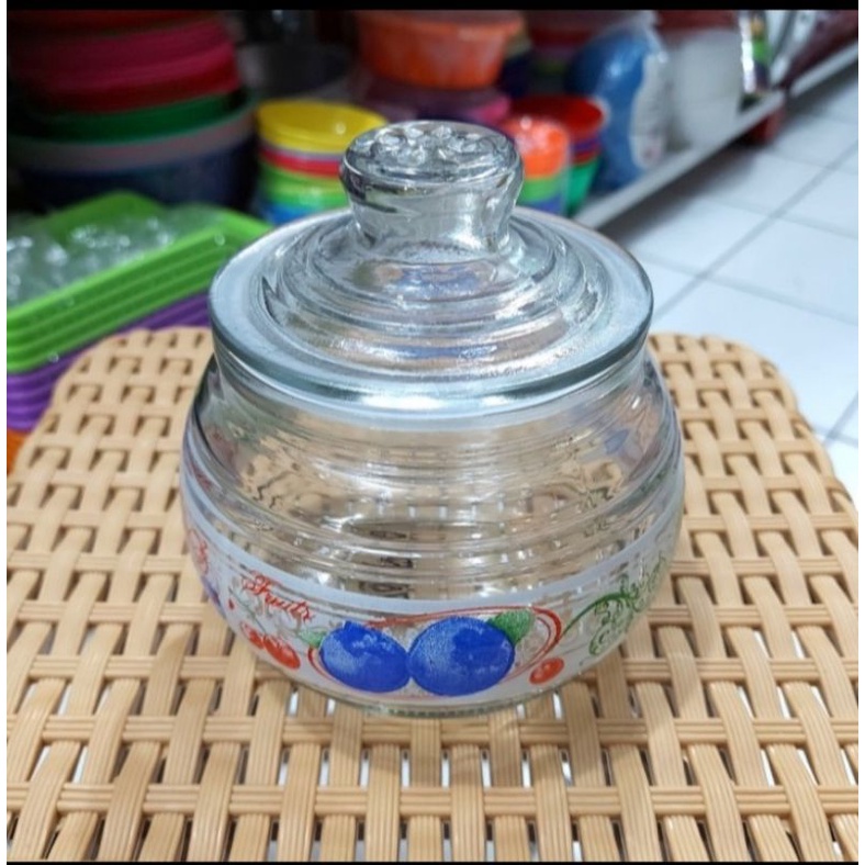 Toples Kaca Kecil lucu Bulat