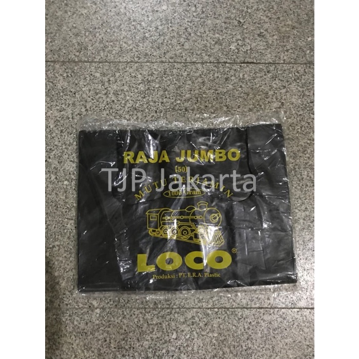 

MURAH Kantong Plastik Kresek Loco Tebal Hitam 1 kg ukuran 50