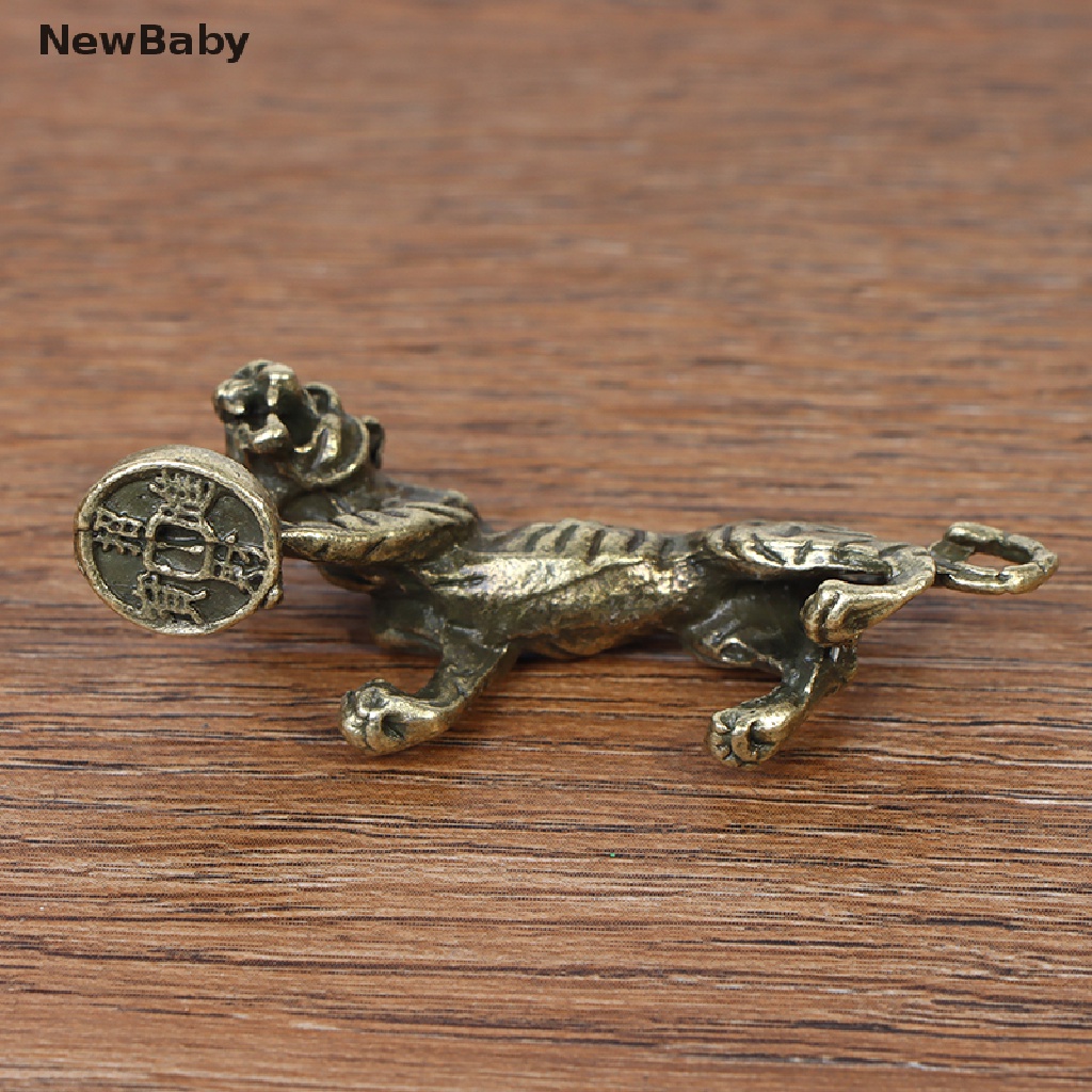 NewBaby Tiger Chinese Zodiac 2022 New Year Brass Tiger Year of The Tiger Home Decor ID