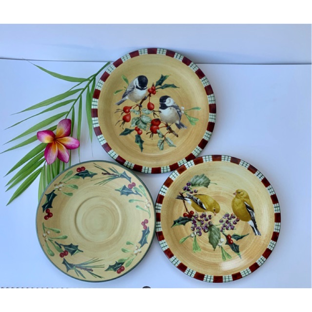  Piring  keramik  motif birdy 1  set  3pcs Shopee Indonesia