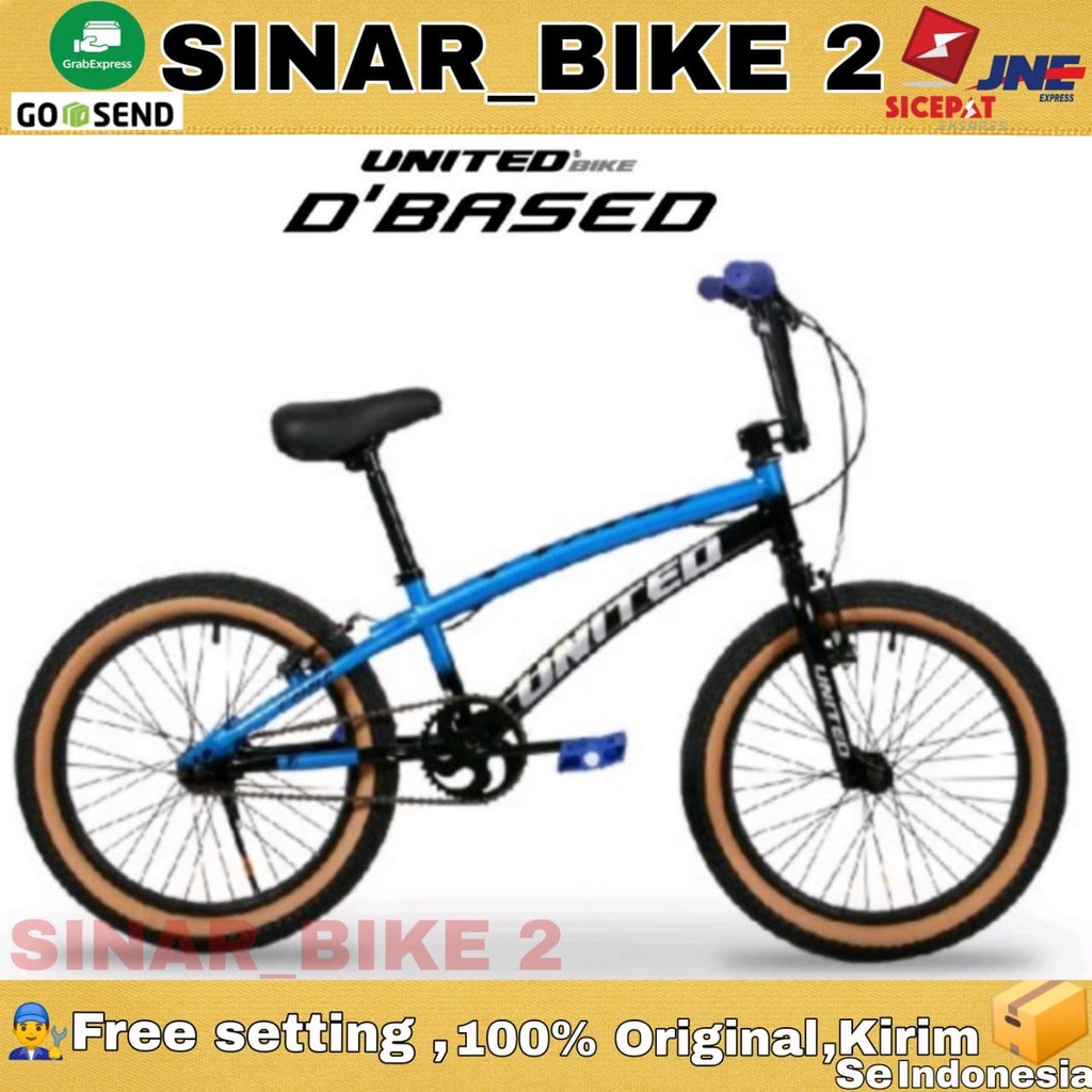 Sepeda Anak Laki BMX UNITED D BASED 20 Inch Garansi Resmi 5 Tahun