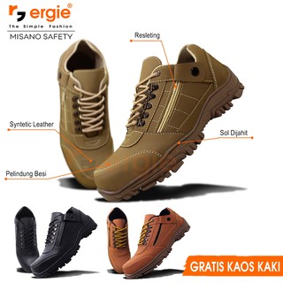  Sepatu  Safety Pria  Kerja Boots Outdoor ERGIE Misano Boot 