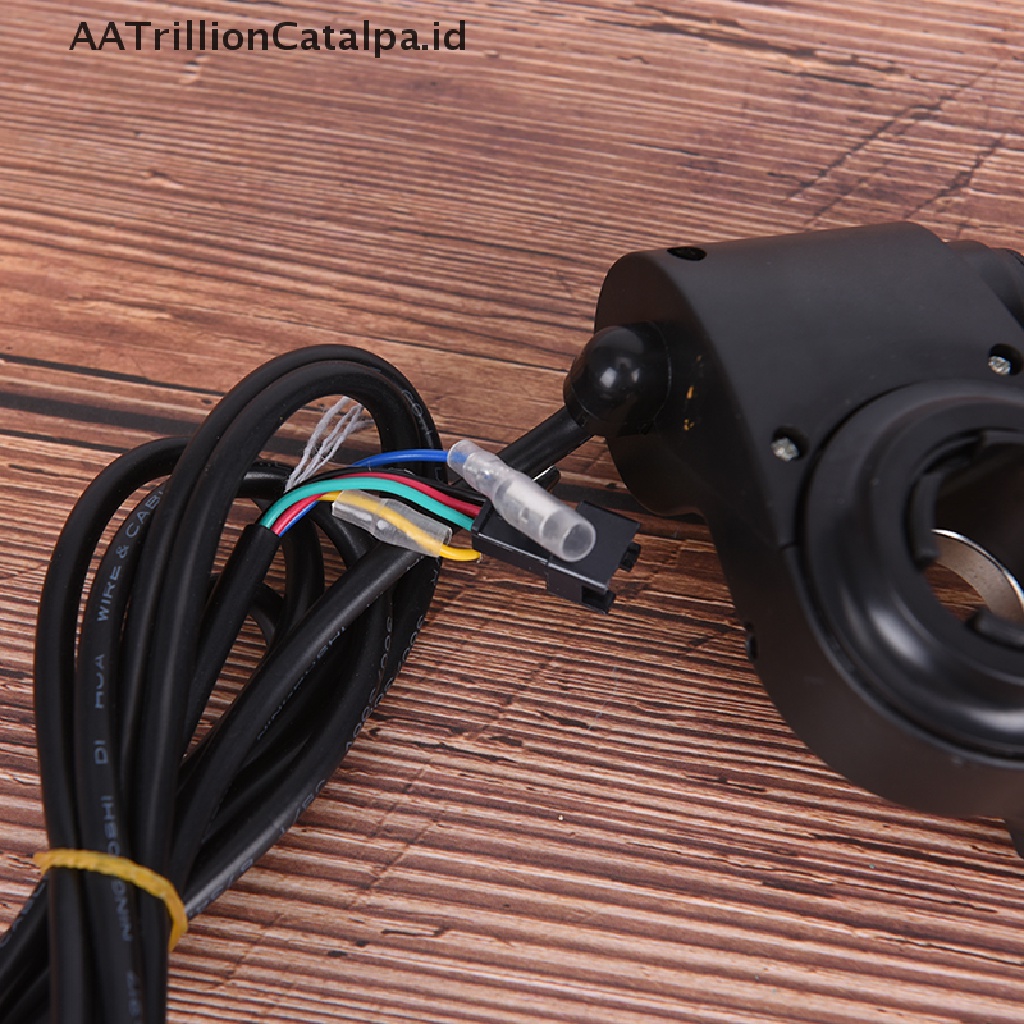 Aa Throttle Jempol Trillioncatalpa Elektrik Dengan Switch Power Display LED Untuk Skuter Elektrik