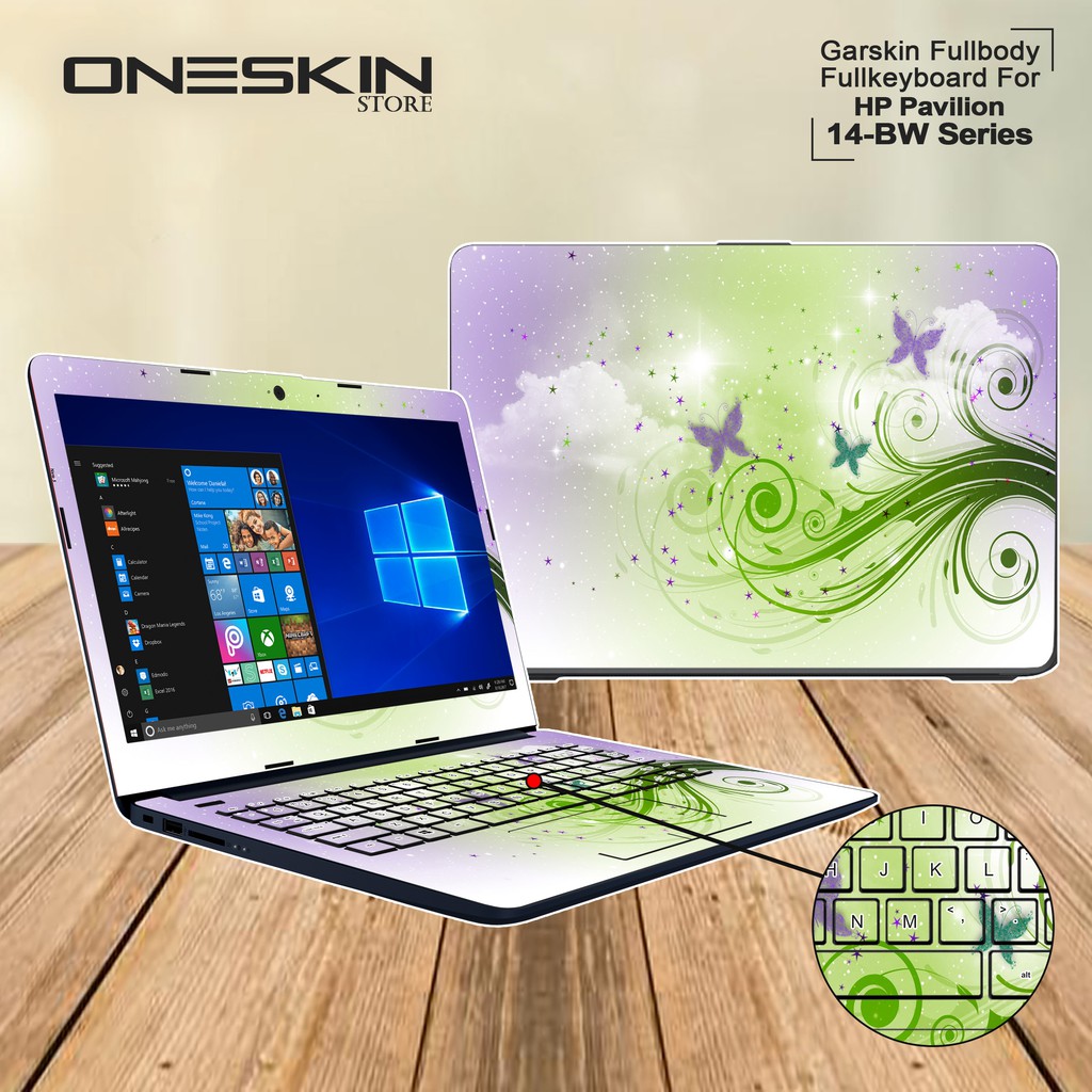 Garskin Laptop Cover HP 14-BW510TU 14-BW511TU 14-BW512TU 14-BW513TU 14-BW514TU Fullbody