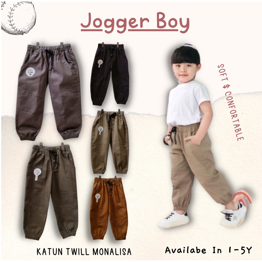 Celana Anak Joger Boy SMILEE Mix Warna size 1-5tahun jogger anak jogger murah CBKS S23