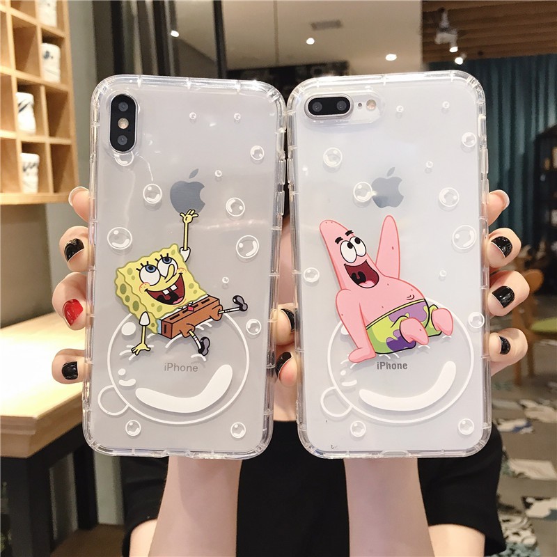 Spongebob printing anticrack case oppo a15 a31 a1k a54 a5s a7 a12 a5 a9 2020 f1 plus f3 plus f5 f7 f9 f11 pro c1 c2 reno 2 2f 3 6 5g 4 pro 4f 5 5f