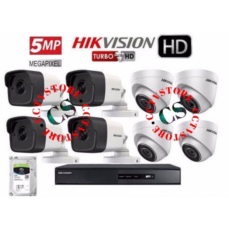 PAKET CCTV 8 CHANNEL 5MP AUDIO HIKVISION PAKET CCTV 8CH 5MP AUDIO HIKVISION