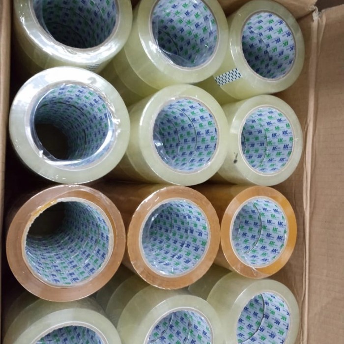 

Nikmati Lakban Bening/Coklat Kualitas Premium 48Mm X 100 Yard / Slop Isi 6Roll Murah