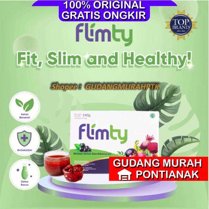 Flimty Fiber Per-Sachet satuan BPOM pelangsing obat kurus diet Detox kesehatan