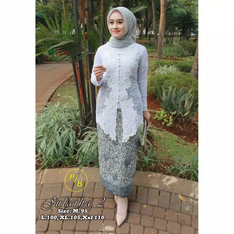 PROMOOO SETELAN KEBAYA PAYET BORDIR/KEBAYA AKAD PUTIH/KEBAYA PAYET TERLARIS