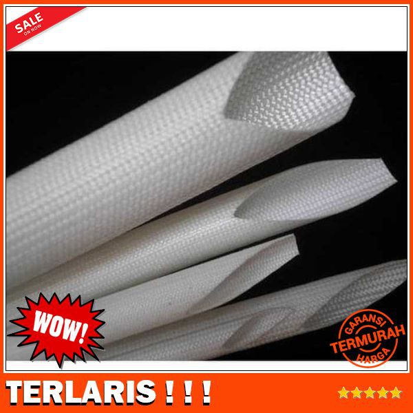 SELONGSONG PUTIH KABEL TAHAN PANAS - FIBERGLASS SLEEVING