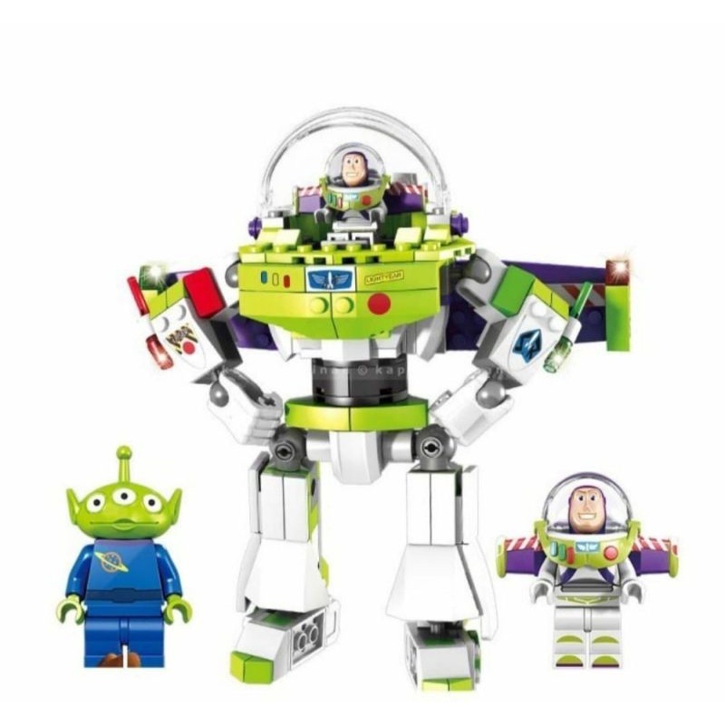 Mainan Nano Brick Block Space Robot Buzz Sayap
