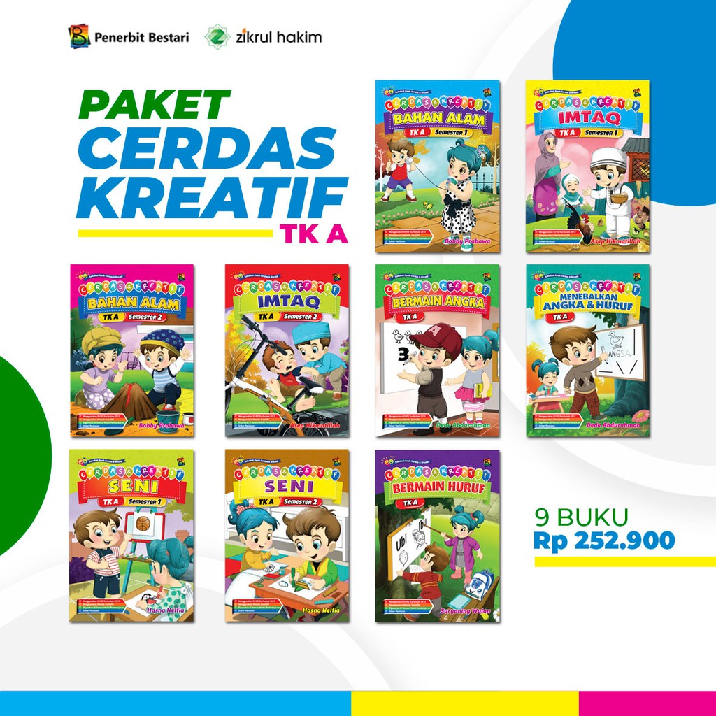 Jual Buku Cerdas Kreatif TK A Semester 1 Dan 2 | Buku Pelajaran Paud ...