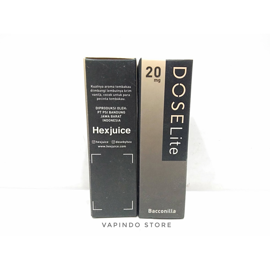 SALT DOSE LITE SERIES BACCONILLA 15ML NIC 20MG BY HEX LIQUID