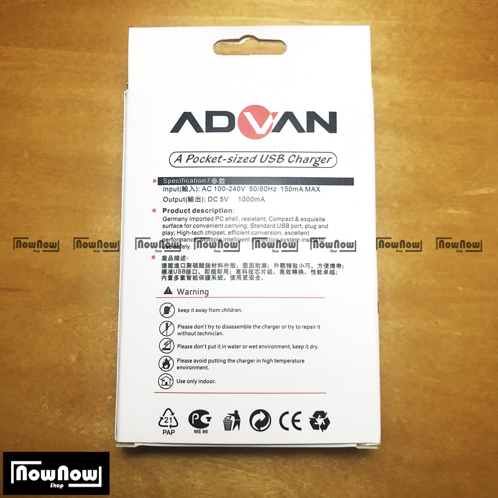 Charger Advan Micro USB Original Casan