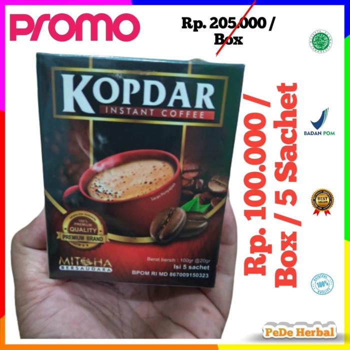 New Kopi KOPDAR Purwaceng 4Man Khusus Laki Kuat Lama BPOM